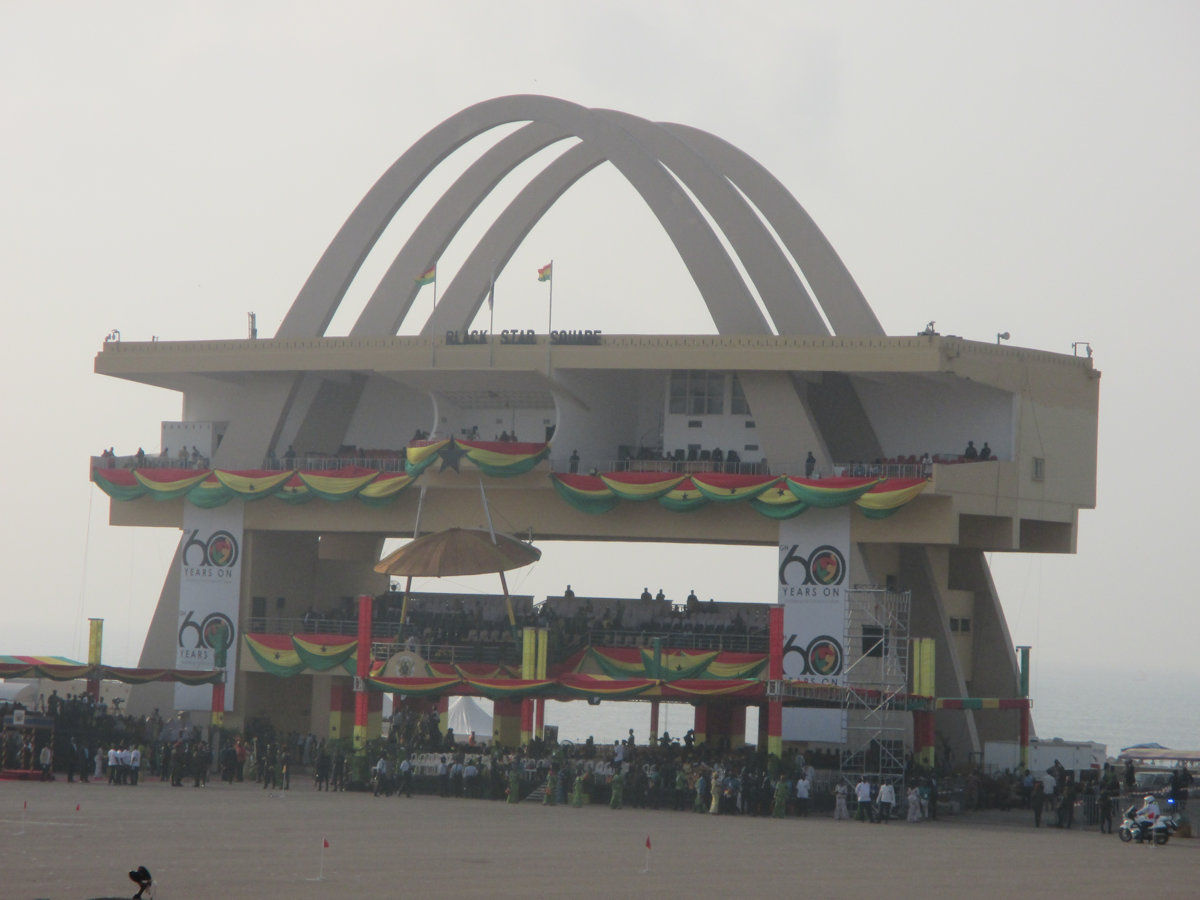 Der Independence Arch wurde zu Ehren der Unabhängigkeit Ghanas 1957 errichtet.